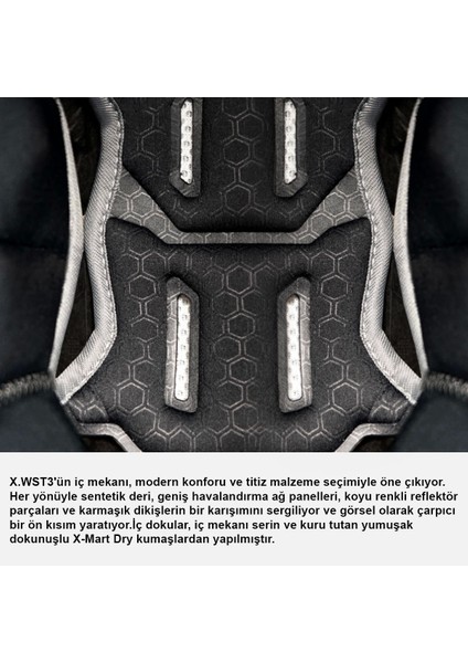 X.wst 3 Fluence Mavi-Kırmızı Kask