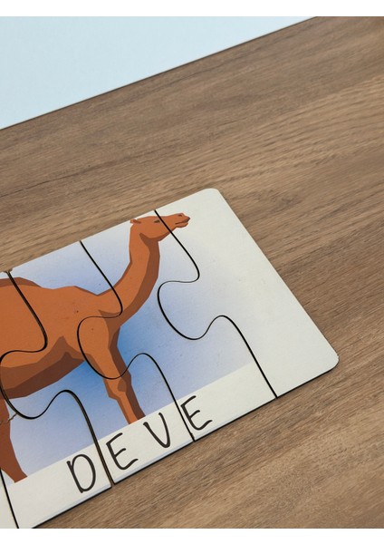 Hayvanlar Öğrenme Eşleme Puzzle Kartı, Puzzle Eğitici Oyuncak, Montessori Eğitim Oyuncak, Motor Zeka modelleri