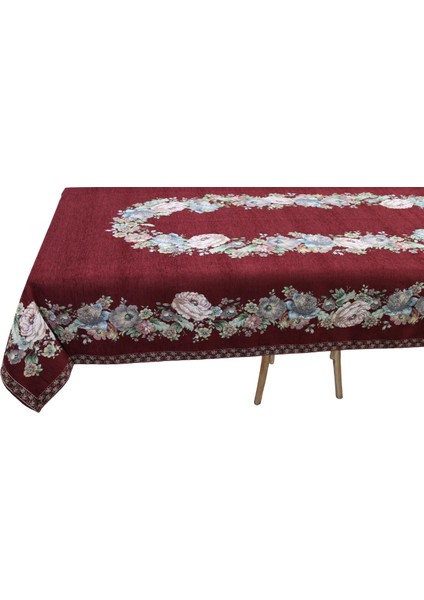 Kınay Masa Örtüsü 160*260 Bordo Şönil fiyatları