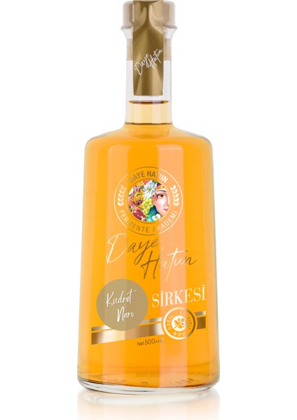 Kudret Narı Sirkesi/bitter Melon Vinegar (Doğal Fermente Canlı Sirke / Nat. Ferm./ 500 ml)
