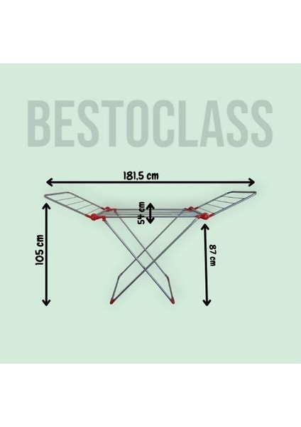 Delüx Kurutmalık - 2 Kanatlı Kurutmalık - Çamaşır Askılığı