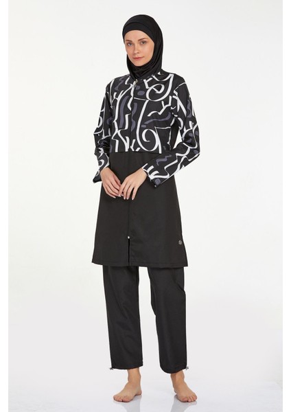 Paraşüt Tam Kapalı Tesettür Mayo 9292 Pınny Siyah fiyatları