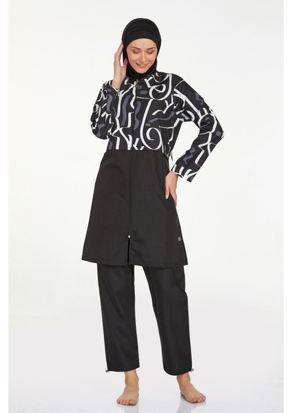 Paraşüt Tam Kapalı Tesettür Mayo 9292 Pınny Siyah fırsatları