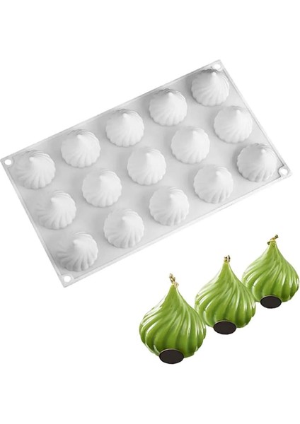 Pasta Kek Sabun Mum ve Jöle Kalıbı Silikon Kalıp