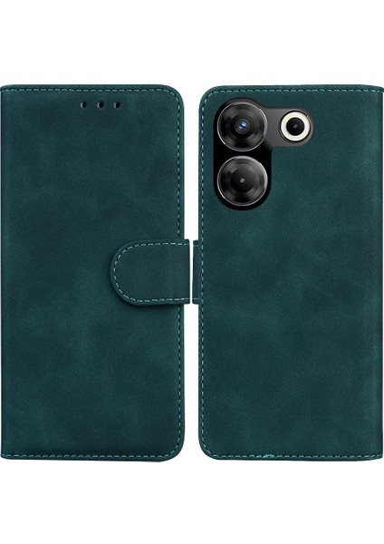 Tecno Camon Için Flip Case 20 Pro 5g Manyetik Standı Tutucu Kart Yuvası Pu (Yurt Dışından)