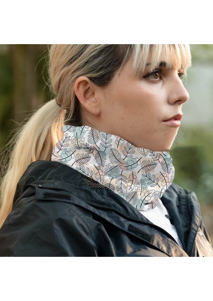 Soyut Yapraklar Boyunluk Maske Bandanası