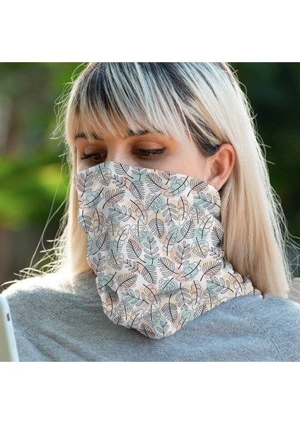 Soyut Yapraklar Boyunluk Maske Bandanası fiyatları