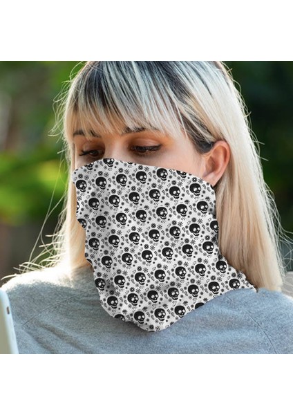 Sevimli Kuru Kafa Motorcu Boyunluk Maske Bandana