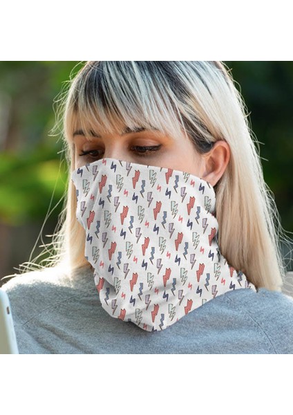 Şimşek Ikonlu Motorcu Boyunluk Maske Bandana