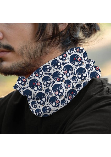 Kuru Kafa Tasarımlı Moturcu Korsan Bandana