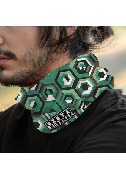 Petek Tasarımlı Boyunluk Bandana