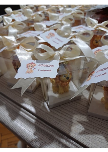 Aslan Mum 15ADET,DOĞUM Günü Hediyesi, Bebek Mevludu, Sünnet Hatırası, Babyshower,diş Partisi,yenidoğan Hediyelik Mum