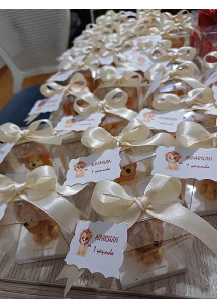 Aslan Mum 15ADET,DOĞUM Günü Hediyesi, Bebek Mevludu, Sünnet Hatırası, Babyshower,diş Partisi,yenidoğan Hediyelik Mum