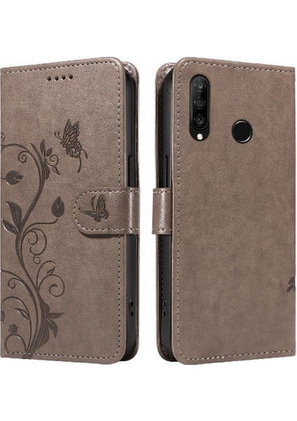 Huawei P30 Lite Cüzdan Telefon Kılıfı ve El ile Kart Yuvası Için Flip Case (Yurt Dışından)