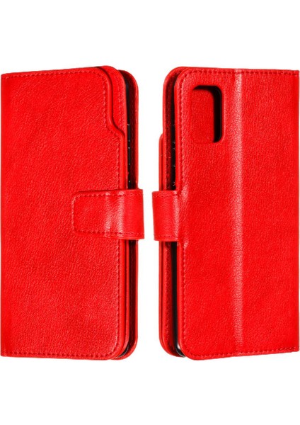 Samsung Galaxy A51 4g 9 Kart Yuvaları Manyetik Kickstand Pu Deri Kılıf (Yurt Dışından)