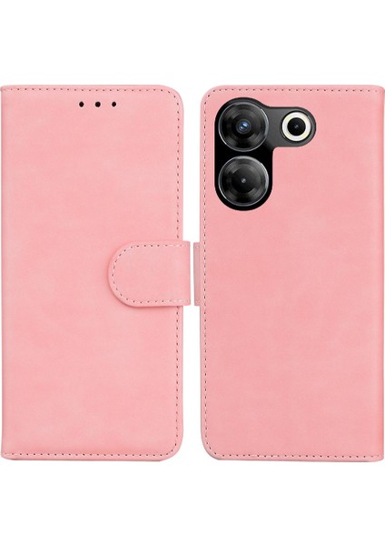 Tecno Camon Için Flip Case 20 Pro 5g Manyetik Standı Tutucu Kart Yuvası Pu (Yurt Dışından)