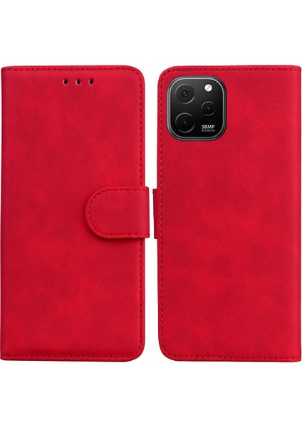 Huawei Nova Y61 Için Flip Case Standı Tutucu Manyetik Premium Pu Deri (Yurt Dışından)
