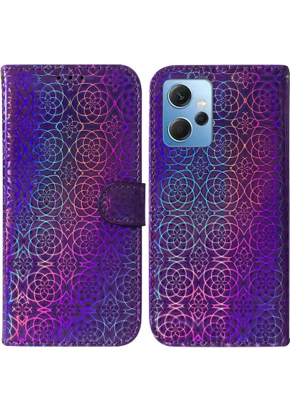Xiaomi Redmi Için Not 12 4g Glitter Renkli Cüzdan Kılıf Premium Pu (Yurt Dışından)