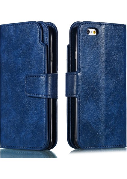 IPhone 6/ 6s Pu Deri Manyetik Cüzdan Kickstand 9 Kart Yuvaları (Yurt Dışından)