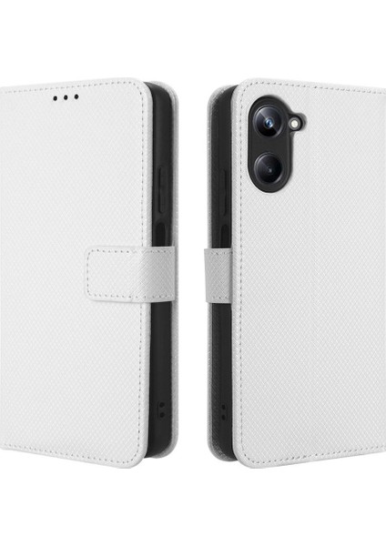 Realme 10 Pro Için Kılıf Kapak Manyetik Cüzdan Kart Tutucu Kickstand (Yurt Dışından)