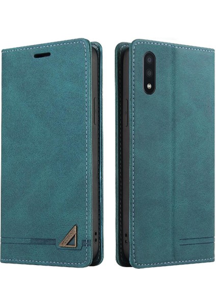 Samsung Galaxy A02 Kickstand Iki Kart Yuvaları Premium Deri Kılıf (Yurt Dışından)
