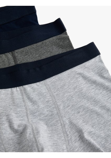 Basic 3'lü Boxer Seti Çok Renkli