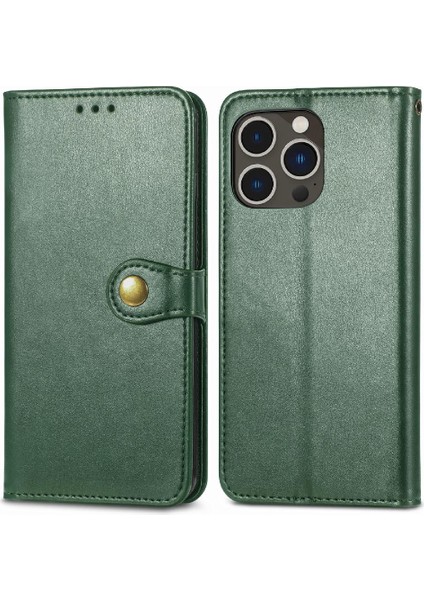 IPhone 14 Için Kılıf Pro Max Moda Tasarım Deri Kılıf Kapak Çevirin Cüzdan (Yurt Dışından)