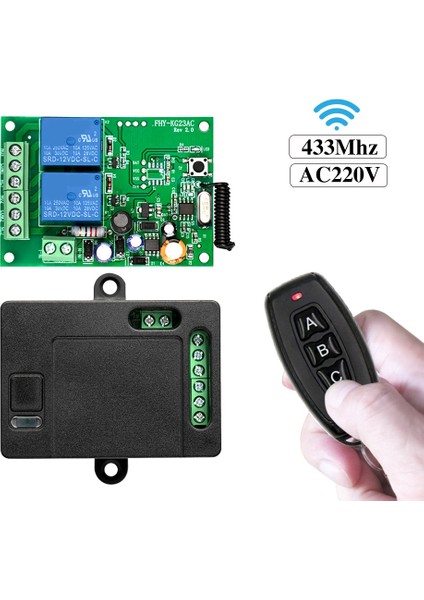 Kablosuz Uzaktan Kumanda AC220V 2ch Rf Röle Alıcı ve Verici (Yurt Dışından) fiyatları