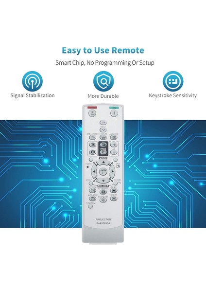 GA818WJSA Sharp Projektör Için Yedek Uzaktan Kumanda (Yurt Dışından) modelleri