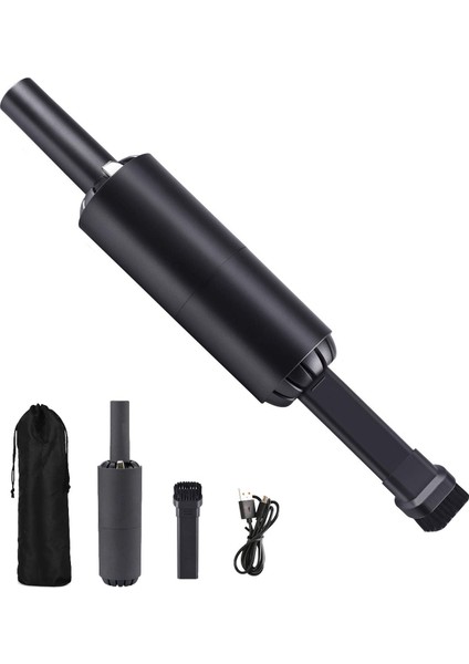 Elde Taşınabilir Mini Elektrikli Süpürge, 80W USB Şarj Edilebilir Vac Hafif (Yurt Dışından)