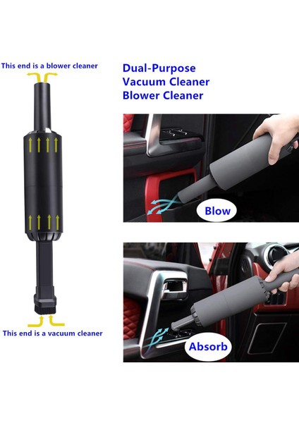 Elde Taşınabilir Mini Elektrikli Süpürge, 80W USB Şarj Edilebilir Vac Hafif (Yurt Dışından) indirimleri