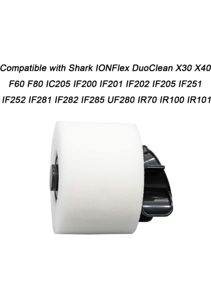 Shark Ion Flex Duoclean F60 F80 Için 4+8 Paket Yedek Filtreler (Yurt Dışından)