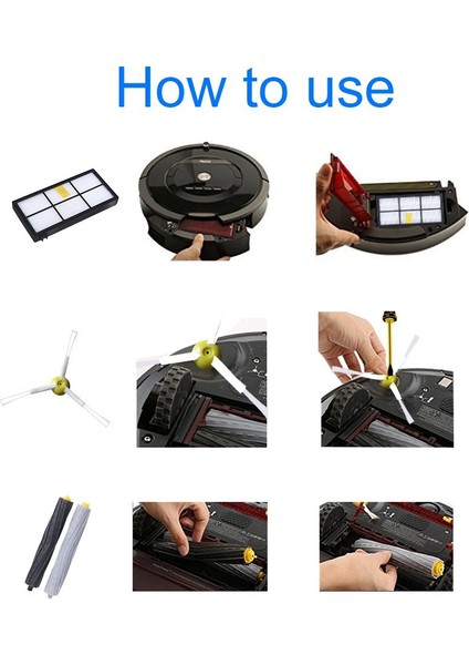 Irobot Roomba Serisi 805 860 870 871 880 890 960 Için Yedek Kit (Yurt Dışından)