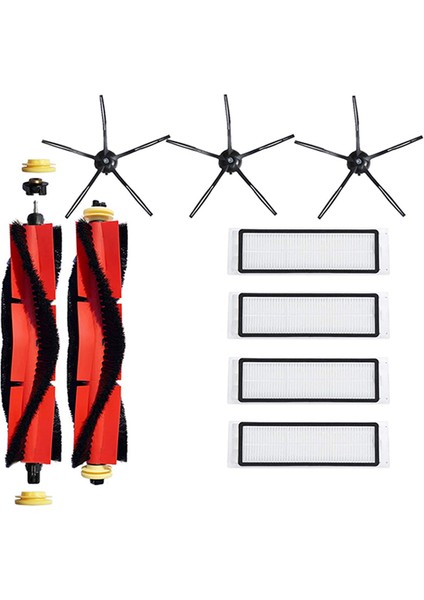 Roborock S5 Max S6 S60 S5 S50 T6 Paspas Siyah Yan Fırça Için 9 Takım Parçaları (Yurt Dışından)