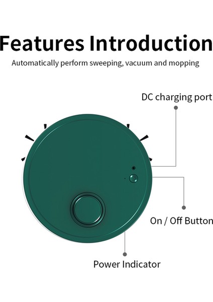 Otomatik Robot Süpürge Akülü USB Islak ve Kuru Ev Için Akıllı (Yurt Dışından)