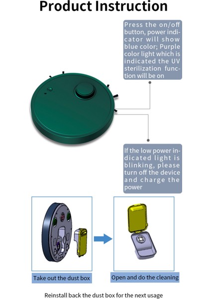 Otomatik Robot Süpürge Akülü USB Islak ve Kuru Ev Için Akıllı (Yurt Dışından)