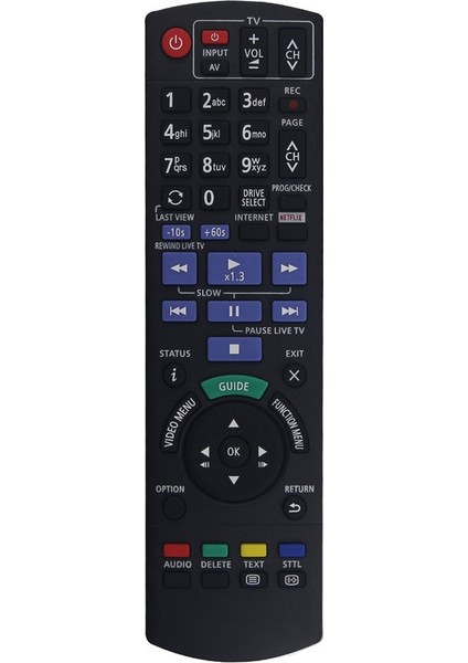 Panasonic DVD Kaydedici Için Uzaktan Kumandanın Değiştirilmesi N2QAYB001077 (Yurt Dışından)