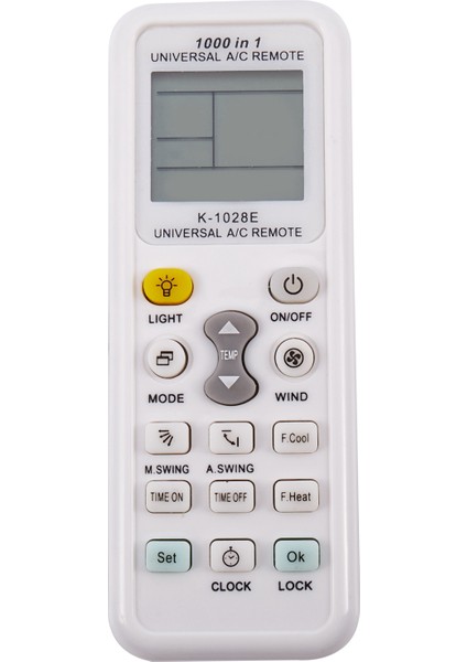 K-1028E 1000 Klima Için 1 Ac Dijital LCD Uzaktan Kumanda (Yurt Dışından)