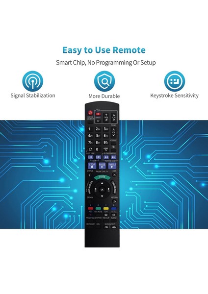 Panasonic DMRBWT720 DMRBWT820 Için N2QAYB000755 Uzaktan Kumandayı Değiştirin (Yurt Dışından) indirimleri