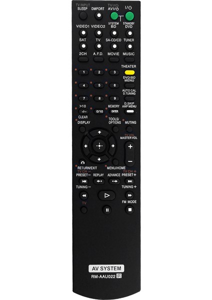 Sony Ev Sinema Sistemi Için RM-AAU022 Uzaktan Kumandayı Değiştirin (Yurt Dışından)