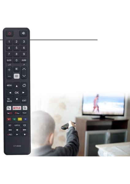 Toshiba Tv CT-8069 Uzaktan Kumanda 48U7653DB 43U6783DA 55U6763DA Için (Yurt Dışından)