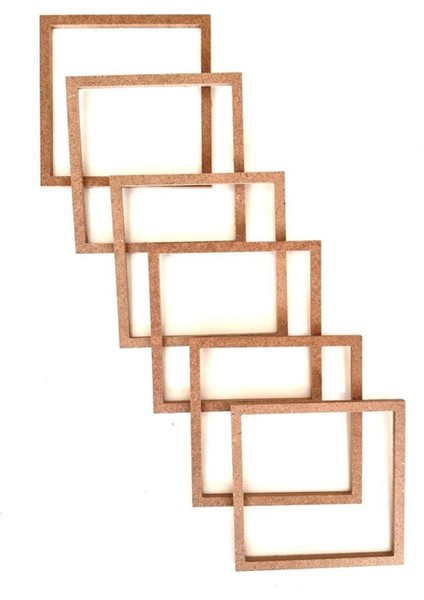 6'lı Kare Makrome Kasnak / Düş Kapanı / Tepsi Vazo Kalemlik Halkası 10 cm