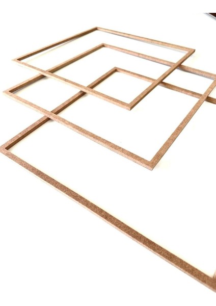 3'lü Kare Makrome Kasnak / Düş Kapanı / Tepsi Halkası 26 cm