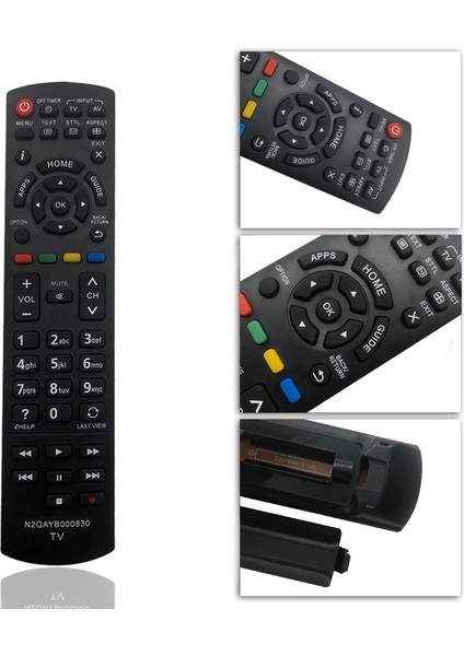 Panasonic N2QAYB000830 Için Uyumlu Yedek Tv Uzaktan Kumandası (Yurt Dışından) modelleri