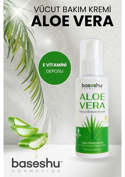 Aloe Vera Yoğun Nemlendiricili Vücut Bakım Kremi 100 ml