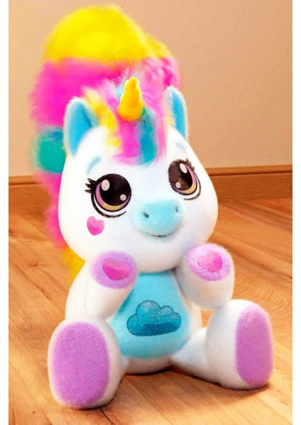 Unutulmaz Bir Oyun Deneyimi Için Lily Sesli ve Işıklı Unicorn Peluş