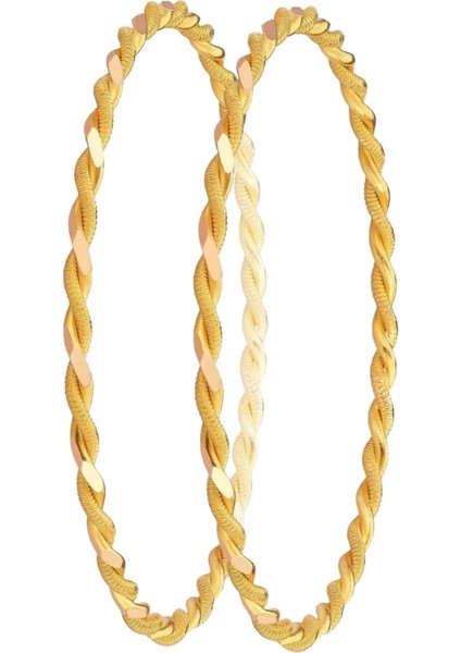 20 Gram (2*10 Gram) 22 Ayar Işçiliksiz Paftalı Burma Bilezik