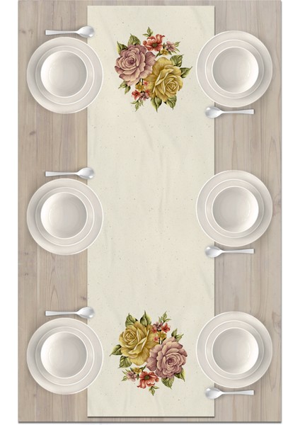 Flower Serisi 140X40 cm Dijital Baskılı Runner fiyatları