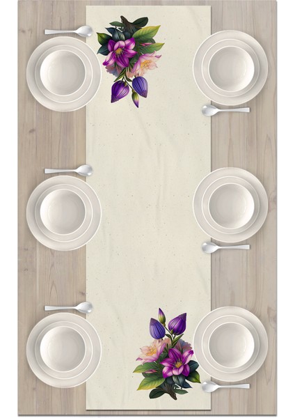 Flower Serisi 140X40 cm Dijital Baskılı Runner fiyatları