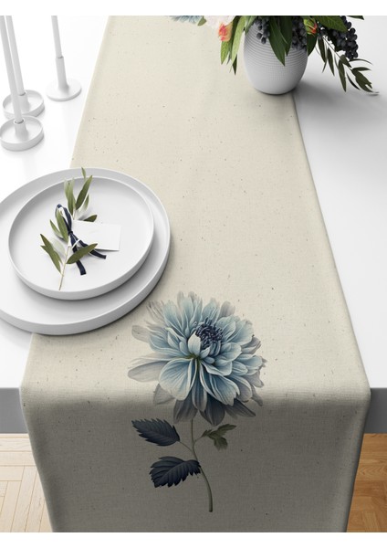 Flower Serisi 140X40 cm Dijital Baskılı Runner